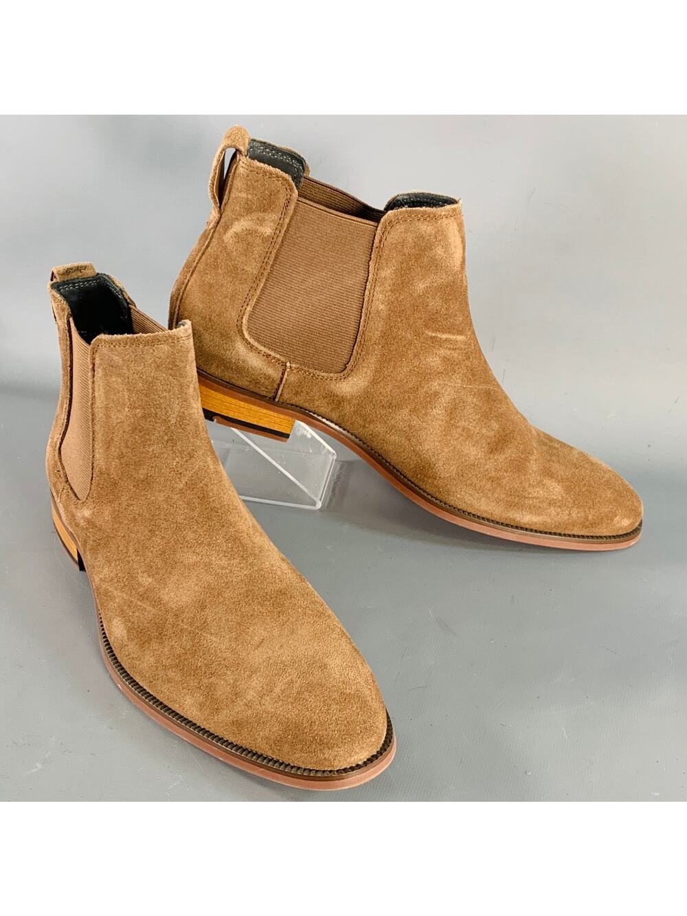 NORDSTROM Size 9 Lawrence Brown Suede Ankle Chelsea Boots